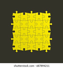 Background puzzle pattern. Simple many piece puzzle wallpaper template. banner presentation picture.