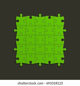 Background puzzle pattern. Simple many piece puzzle wallpaper template. banner presentation picture.