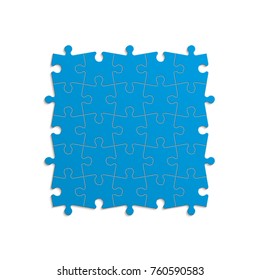 Background puzzle pattern. Simple many piece puzzle wallpaper template. banner presentation picture.