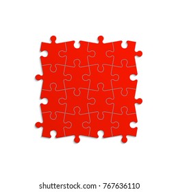 Background puzzle pattern. Simple many piece puzzle wallpaper template. banner presentation picture.