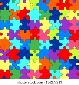 Background with puzzle pieces