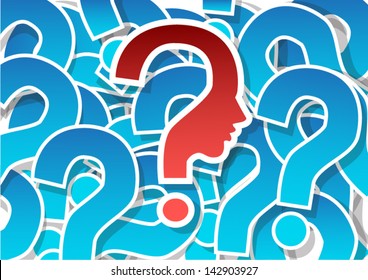 background with question mark