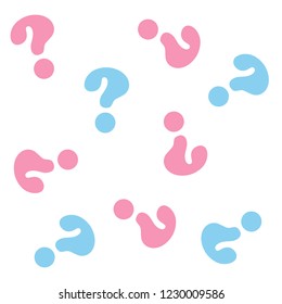 Background from question marks. vector