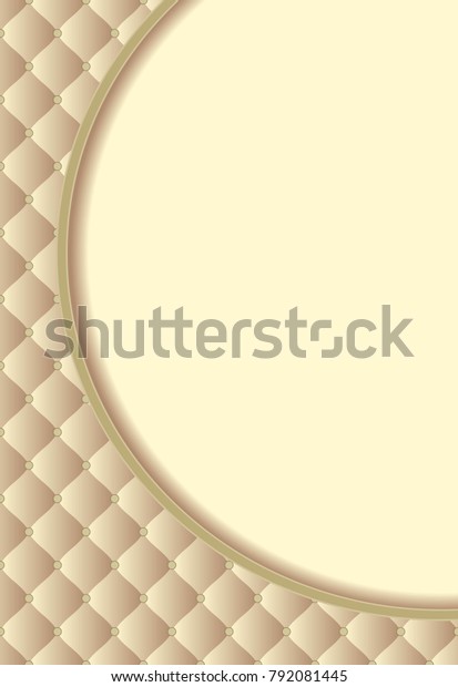 background with\
quilted pattern and round\
banner