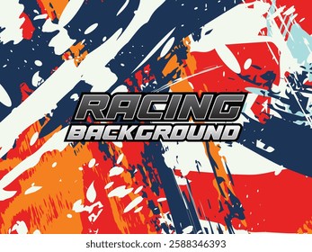 Background Racing Abstract geometric background for sports, t-shirt, racing car livery