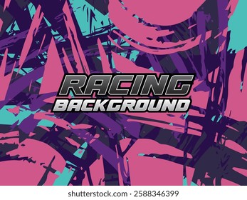 Background Racing Abstract geometric background for sports, t-shirt, racing car livery