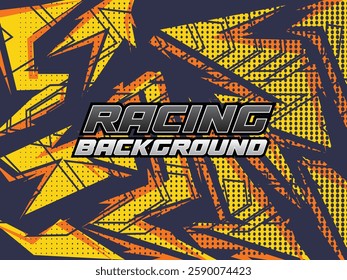 Background Racing Abstract geometric background for sports, t-shirt, racing car livery