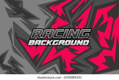 Background Racing Abstract geometric background for sports, t-shirt, racing car livery