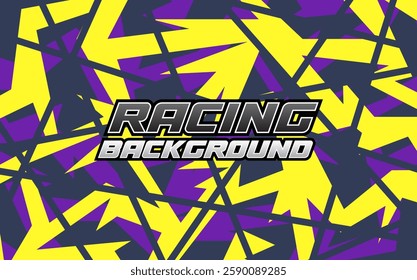 Background Racing Abstract geometric background for sports, t-shirt, racing car livery