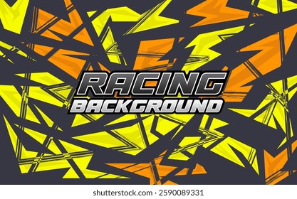 Background Racing Abstract geometric background for sports, t-shirt, racing car livery