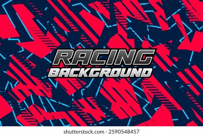 Background Racing Abstract geometric background for sports, t-shirt, racing car livery