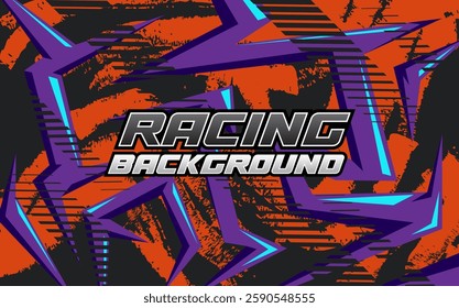 Background Racing Abstract geometric background for sports, t-shirt, racing car livery