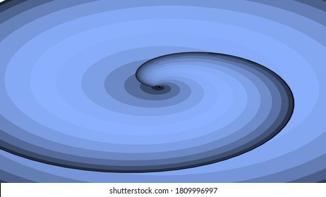 Background radial in blue abstract centered with geometric spiral swirling wavy circle pattern