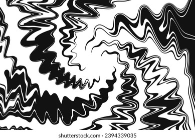 Background of radial lines for comic books in hand-drawn style. Manga speed frame, superhero action, explosion background. Black and white vector illustration.