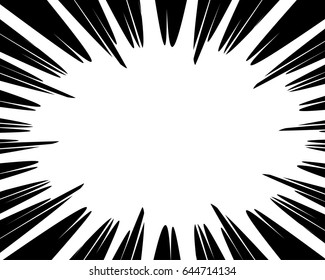 Background, radial lines for manga and comic books