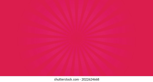 Background with radial rays for circus poster. Cartoon pop art backdrop with stripes. Retro sunburst pattern for carnival illustration.