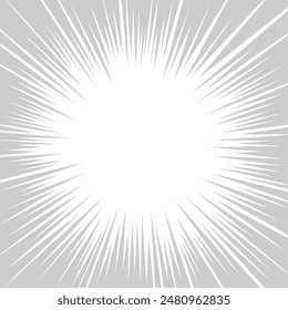 Background from radial speed lines. Abstract radial light effect. Vector illustration