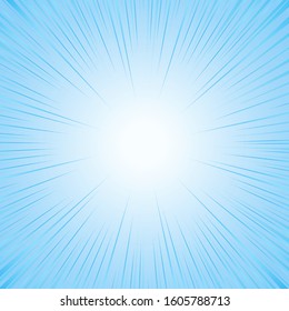 Background of radial speed lines for comic books.