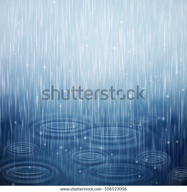 雨と波が降る背景 Eps10 のベクター画像素材 ロイヤリティフリー