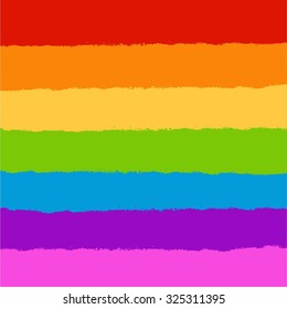 Background, rainbow, colored. Background from seven irregular, colored bands. In the form of a rainbow.