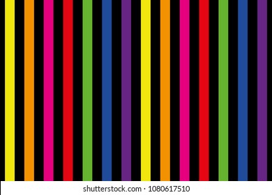 background of rainbow colored stripes in yellow, orange, pink, red, green, blue and purple