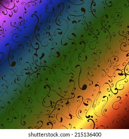 Background with rainbow gradient. Vector illustration.