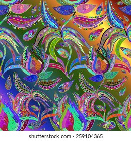Background with rainbow gradient. Vector illustration.