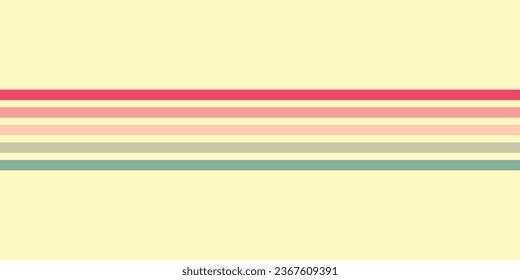 Background of rainbow groovy Wavy Line Hippie Retro style Vector pattern ready to use for cloth text