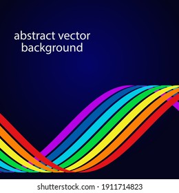 El fondo de las líneas del arcoiris. Ilustración vectorial para sus presentaciones de negocios.