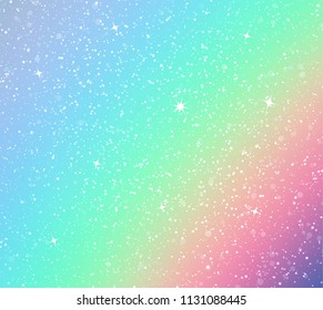 background with rainbow and stars