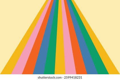 Background rainbow vintage old classic unique design