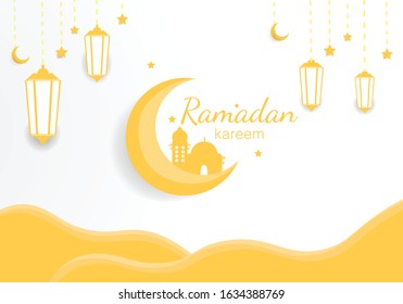 Background Ramadan Kareem For Banner Or Bussines Card