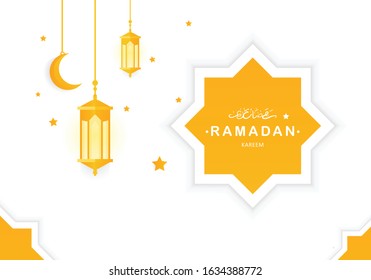 Background Ramadan Kareem For Banner Or Bussines Card