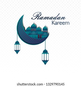 Background Ramadan Kareem Illustration Vector - Vector