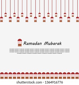 Background of ramadan kareem with lanterns, Ramadan greeting card