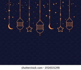 ramadan de fondo, plantilla ramadan con ornamento de lámpara