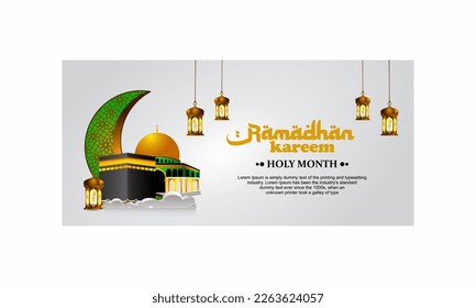background ramadhan kareem vector art 