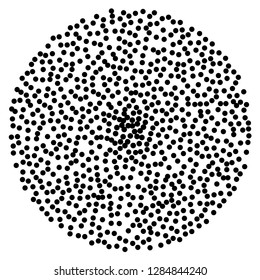 Background with random dark spots. Elegant pattern with black polka dots Splatter background. Black glitter blow explosion and splats on white. Grunge texture. Vector illustration
