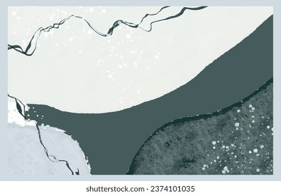 Background Random Shapes Art. Monochrome Background. Geometric Pattern. Black And White Abstract Art. Vector.
