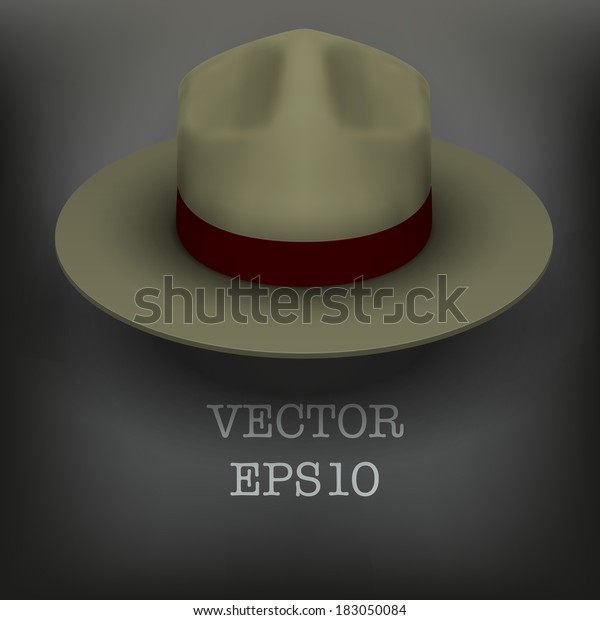 Background Ranger Hat Khaki Green Color 