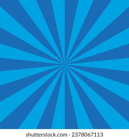 Antecedentes con rayos, fondo infantil, azul, animado, alegría, sol, diversión, cómic