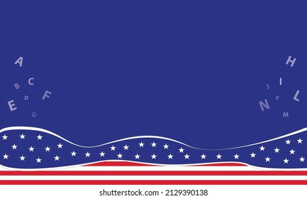 Background Read the Cross-America Day concept with copy space. Templates for backgrounds, banners, cards, posters with text writing. EPS10 vector illustration