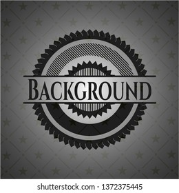 Background realistic dark emblem