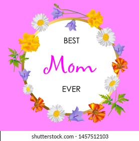 Background with realistic vector colors for Mathers Day. Template for banners, flyers, invitations, voucher, discounts, posters, brochures 