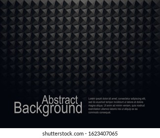 Background For A Recording Studio. Sound Insulation On The Walls, Rhombus. Sound Absorption. Cover, Leaflet For A Website, Business Card, Flyer, Banner, Poster. Black, Gray, Brown, Blue, White.