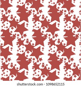 background with red abstract stars