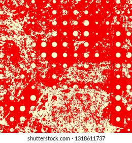 Background of red and beige paint