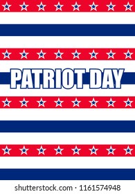 Background with red and blue stars. Holiday graphic design. USA Patriot Day star pattern in American flag colors.