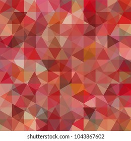 Background of red, brown geometric shapes. Abstract triangle geometrical background. Mosaic pattern. Vector EPS 10. Vector illustration