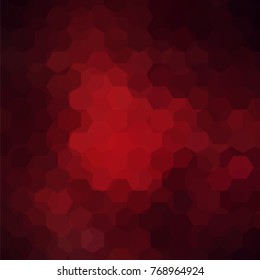 Background of red, brown geometric shapes. Mosaic pattern. Vector EPS 10. Vector illustration